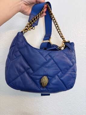 Kurt Geiger Quilted Leather Crossbody Purse With Coin Pouch